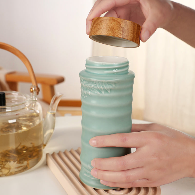 Bamboo Joint Tea Travel Mug (Double Wall)